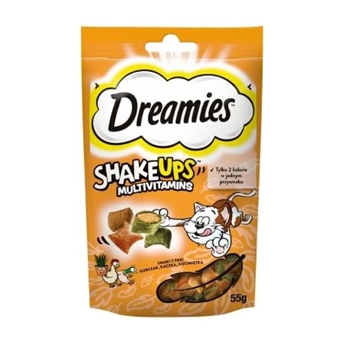 DREAMİES 55 GR ÖDÜL MAMASI SHAKEUPS TAVUKLU ÖRDEKLİ