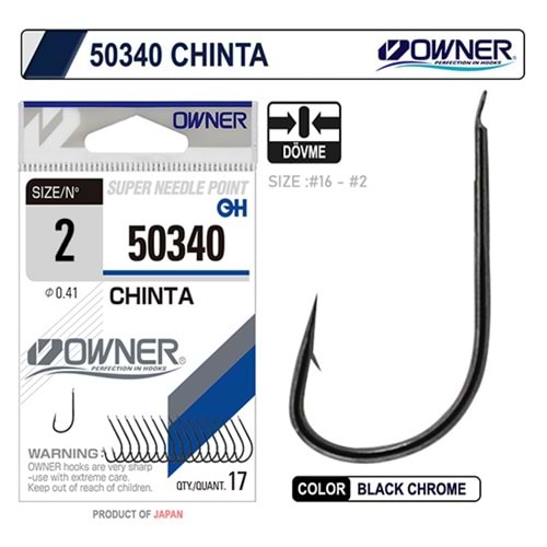 50340 OWNER CHINTA GUN BLACK İĞNE NO: 2