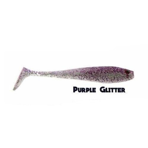 FUJİN DUCK TAİL 9CM SİLİKON BALIK 821 PURPLE GLİTTER