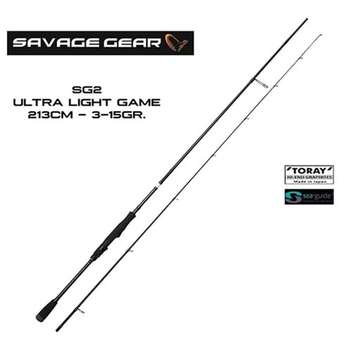 SAVAGE GEAR SG2 ULTRA LİGHT GAME 2.13M 3-15GR 2 PARÇA