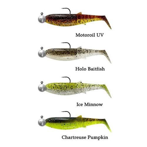 SAVAGE GEAR CANNİBAL SHAD 6.8 CM 3+5 GR #1/0 CLEAR WATER 4+4 ADET