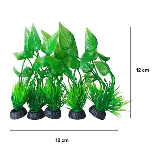 BONİSA PLASTİK BİTKİ 5 Lİ PAKET BNS-3683 ( 12 x 12 CM )