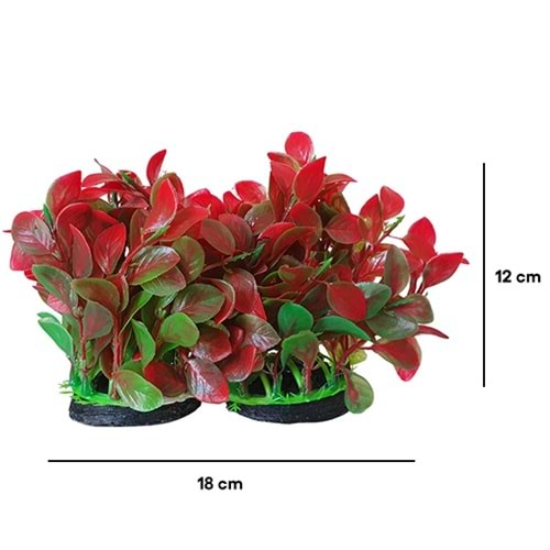 BONİSA PLASTİK BİTKİ 2 Lİ PAKET BNS-3942 ( 18 x 12 CM )