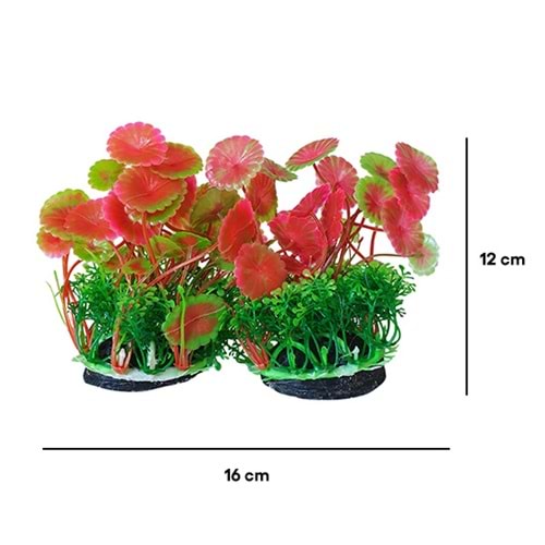 BONİSA PLASTİK BİTKİ 2 Lİ PAKET BNS-3943 ( 16 x 12 CM )