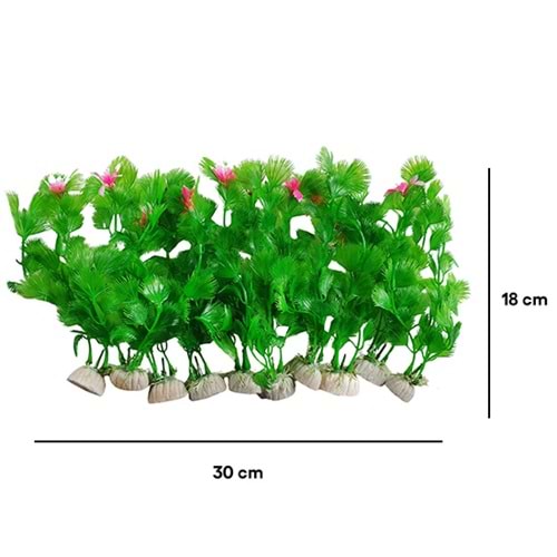 BONİSA PLASTİK BİTKİ 10 LU PAKET BNS-8003 ( 30 x 18 CM )