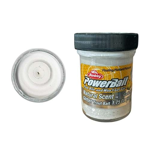 BERKLEY POWERBAIT NATUREL GARLIC WHITE HAMUR 50 GR