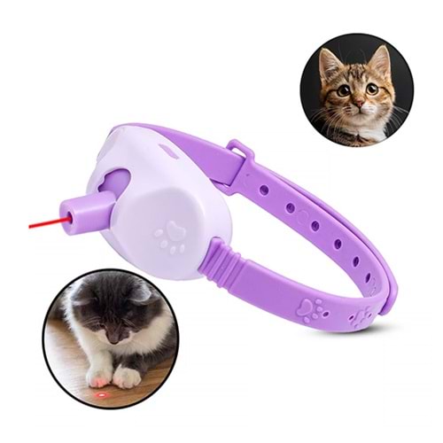 D-PETS LAZERLİ KEDİ BOYUN TASMASI WD-015