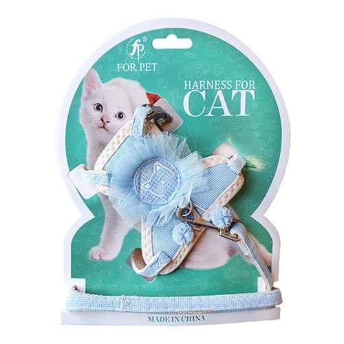 D-PETS FOR PET TÜLLÜ KEDİ GÖĞÜS TASMASI