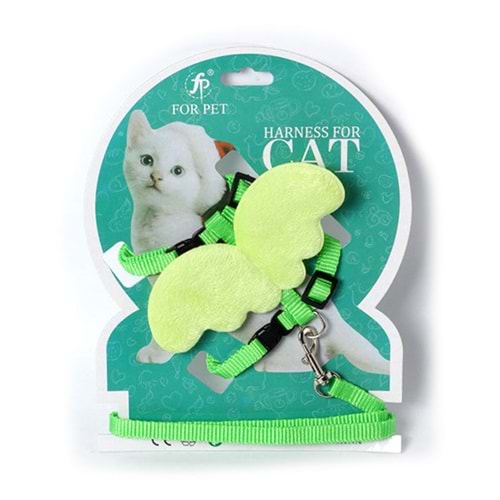 D-PETS FOR PET KANAT ŞEKİLLİ KEDİ GÖĞÜS TASMASI 1 CM