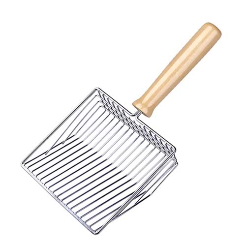 MADPET AHŞAP SAPLI METAL KUM TEMİZLEME KÜREĞİ