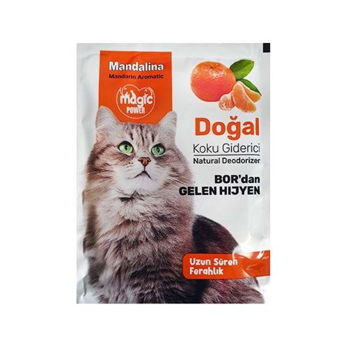MAGİC POWER 25 GR KEDİ KUMU KOKU GİDERİCİ MANDALİNA