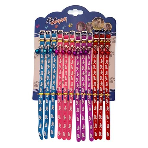 PETVOGUE SİLİKON BOYUN TASMASI MAD-163 12 Lİ