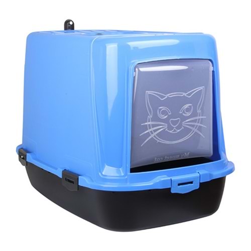PLASTART PT-305 KEDİ KAPALI TUVALETİ MAVİ