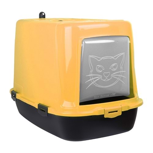 PLASTART PT-305 KEDİ KAPALI TUVALETİ SARI