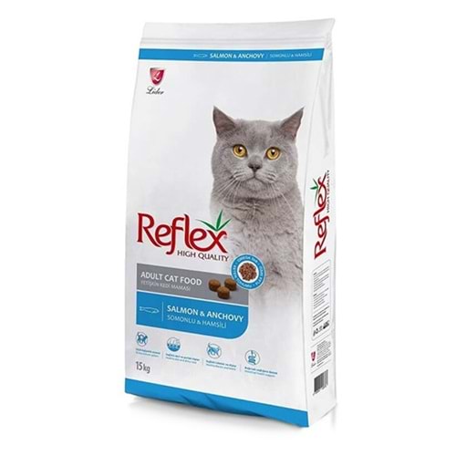 REFLEX 15 KG SOMONLU & HAMSİLİ YETİŞKİN KEDİ MAMASI