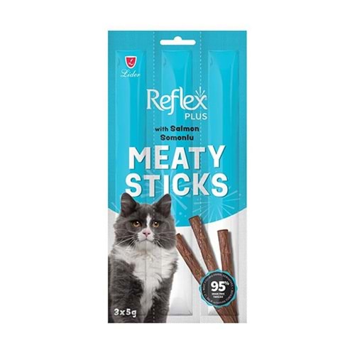REFLEX PLUS SOMONLU ÇUBUK YETİŞKİN KEDİ ÖDÜL MAMASI 3*5 GR