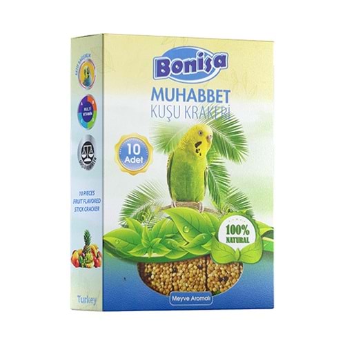 BONİSA 10 LU KUŞ KRAKER MEYVE AROMALI