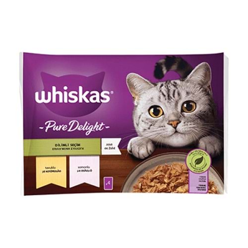 WHİSKAS POUCH GÜVEÇ ET ÇEŞİTLİ (4 LÜ) 4x85 GR
