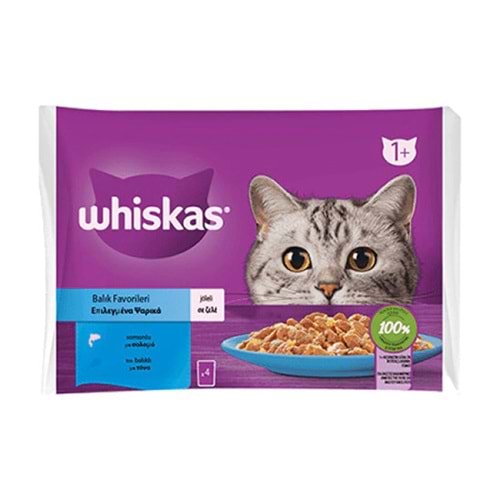 WHİSKAS POUCH BALIK ÇEŞİTLERİ (4 LÜ) 4x85 GR