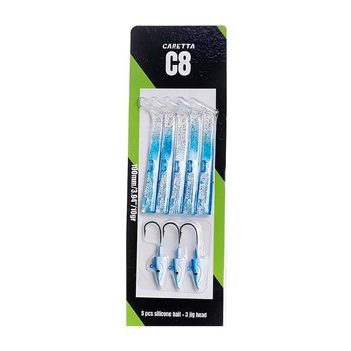 CARETTA C8 10 CM 10 GR SILVER BLUE