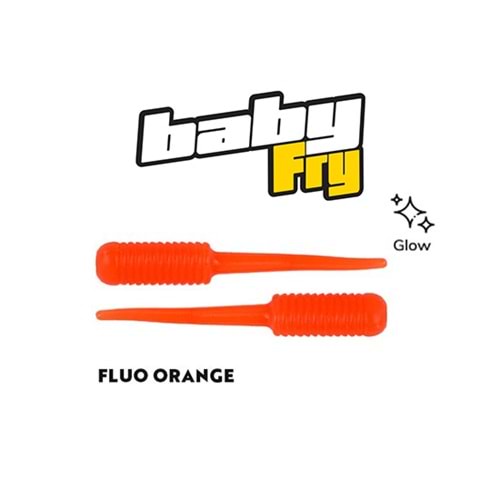 FUJİN BABY FRY 2 CM LRF SLİKONU F. ORANGE
