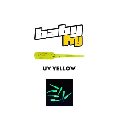 FUJİN BABY FRY 2 CM LRF SİLİKONU F. YELLOW
