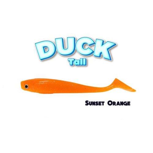 FUJİN DUCK TAİL 9CM SİLİKON BALIK SUNSET ORANGE SB017