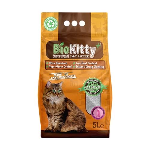 BİOKITTY 5 LT BENTONİT KEDİ KUMU BABY POWDER
