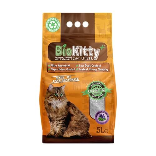 BİOKITTY 5 LT BENTONİT KEDİ KUMU LAVANTA