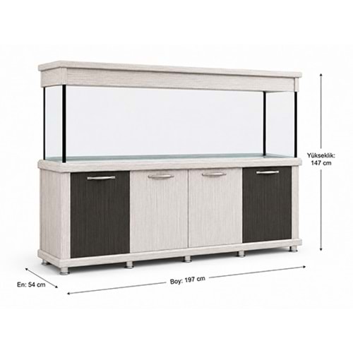 AKVARYUM DOLAPLI 2 METRE
