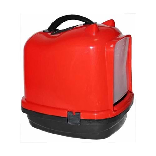 PLASTART PT-305 KEDİ KAPALI TUVALETİ KIRMIZI