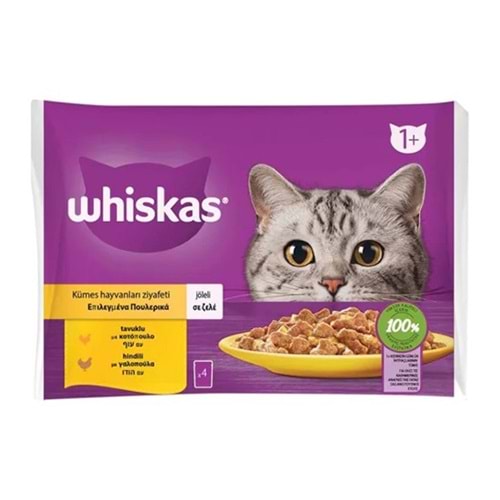 WHİSKAS POUCH KÜMES HAYVANI (4 LÜ) 4x85 GR