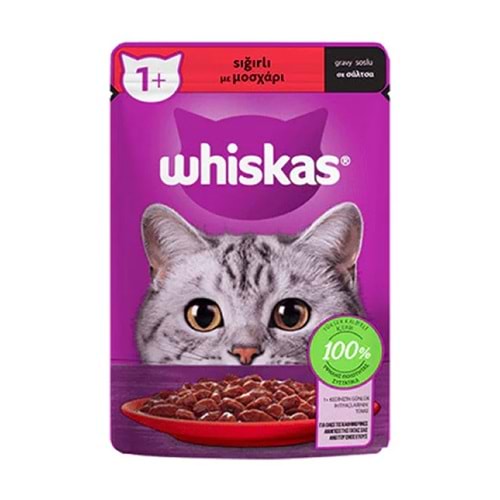 WHİSKAS 85 GR POUCH GRAVY SOSLU BİFTEKLİ