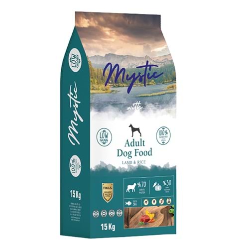 MYSTIC 15 KG YETİŞKİN KÖPEK MAMASI KUZU ETLİ PİRİNÇLİ