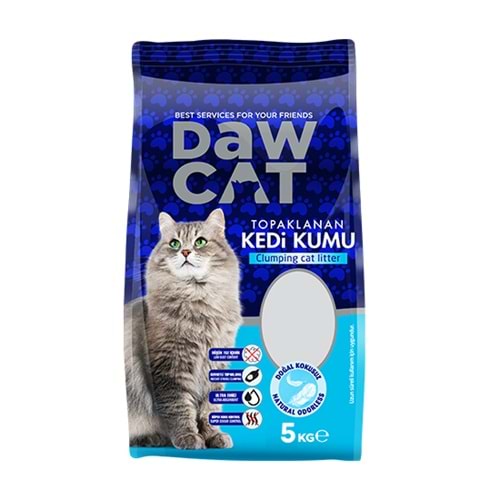 DAWCAT 5 LT BENTONİT KEDİ KUMU NATUREL