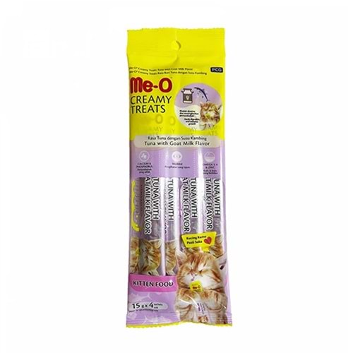 ME-O 60 GR NO : 12 YAVRU KEDİ TON BALIĞI SÜTLÜ KEDİ ÖDÜLÜ 4 X 15 GR