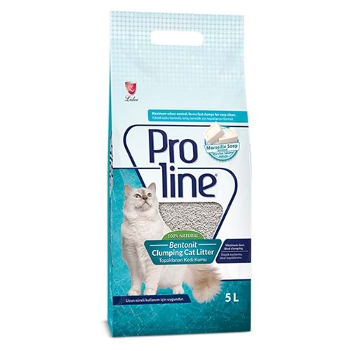 PROLİNE BENTONİT KEDİ KUMU 5 LT MARSİLYA