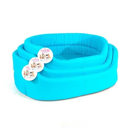 PETPRETTY KUMAŞ ÜÇLÜ SET ÜÇGEN DESENLİ YATAK