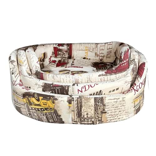 PETPRETTY KUMAŞ ÜÇLÜ SET LONDON DESEN YATAK