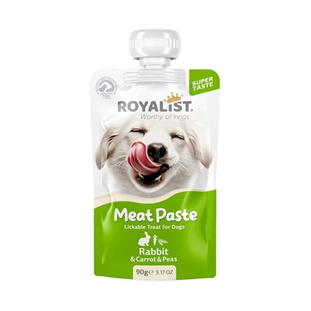 ROYALİST MEAT PASTE KÖPEK RABBIT & CARROT & PEAS 90 GR
