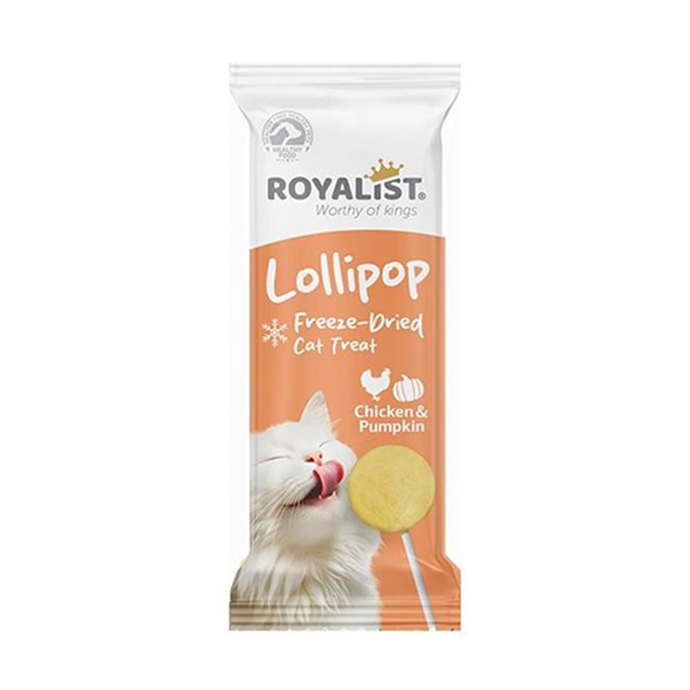 ROYALİST TAVUKLU BALKABAKLI KEDİ LOLİPOP ÖDÜL