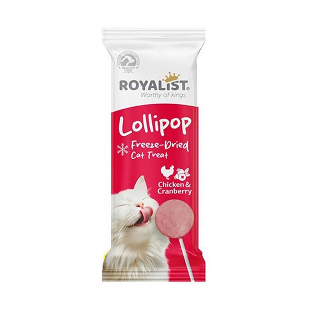 ROYALİST TAVUKLU KIZILCIKLI KEDİ LOLİPOP ÖDÜL
