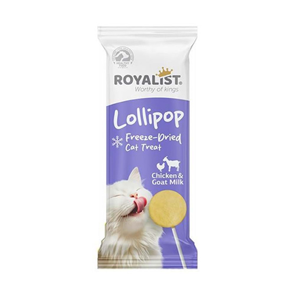 ROYALİST TAVUKLU KEÇİ SÜTLÜ KEDİ LOLİPOP ÖDÜL