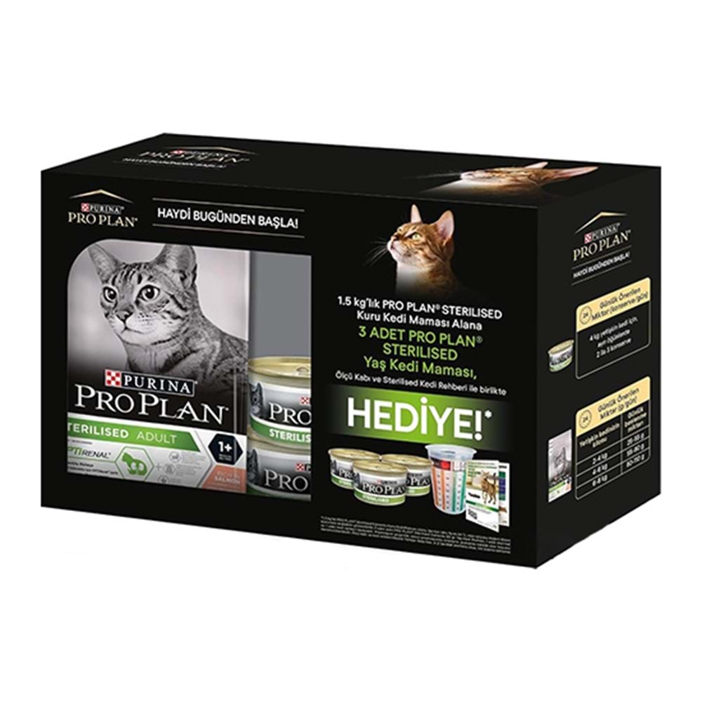 PRO PLAN 1,5 KG STERLISED KISIR SOMONLU MAMA + HEDİYELİ