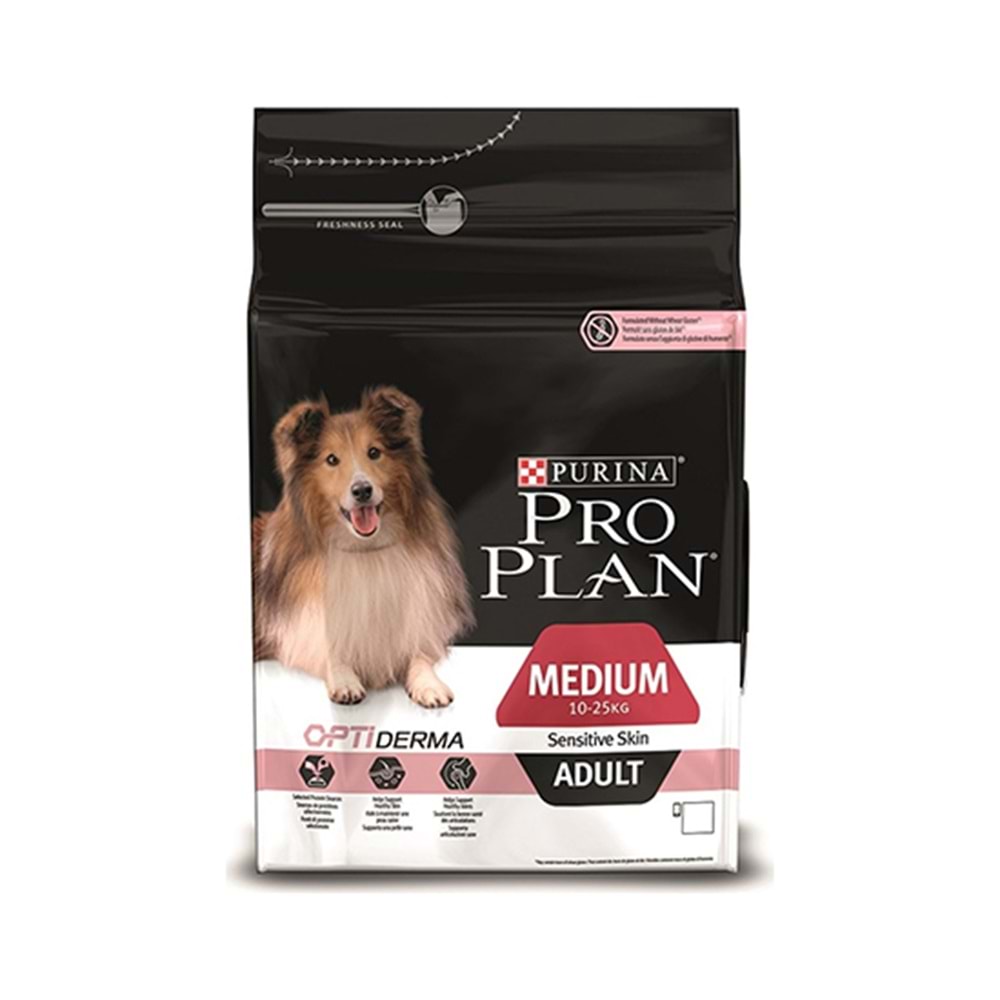 PRO PLAN 3 KG MEDIUM ZENGİN SOMON ETLİ ADULT KÖPEK MAMASI