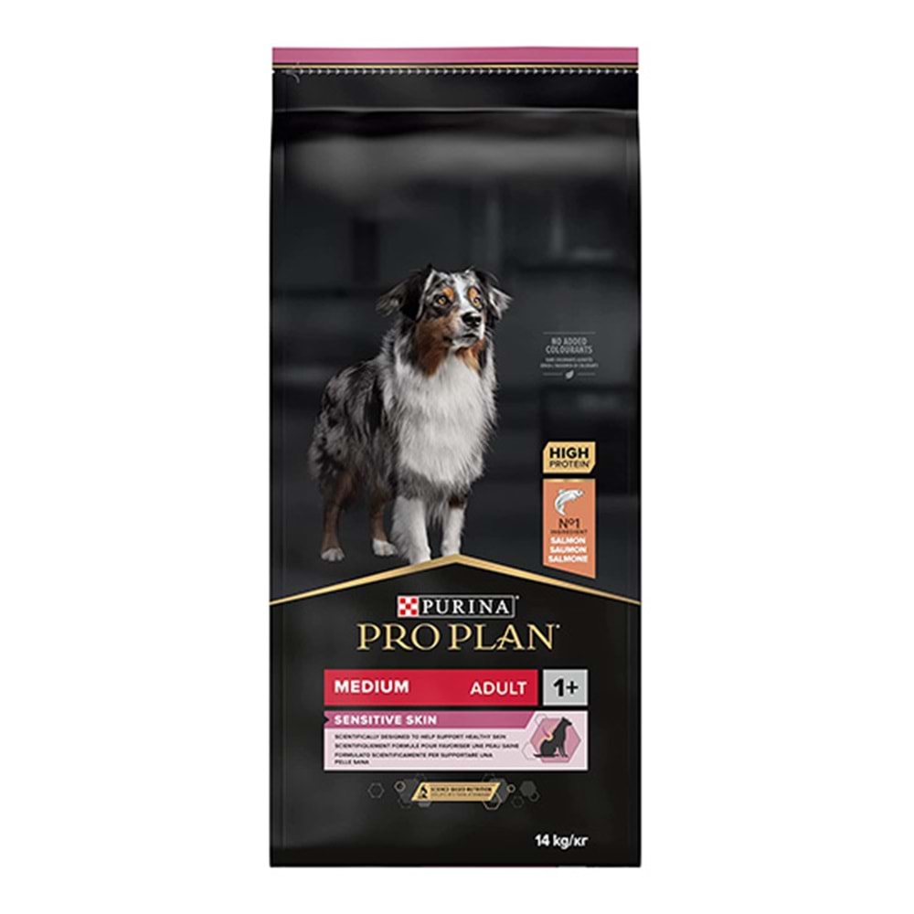PRO PLAN 14 KG MEDIUM ADULT SENSITIVE SKIN KÖPEK SOMON