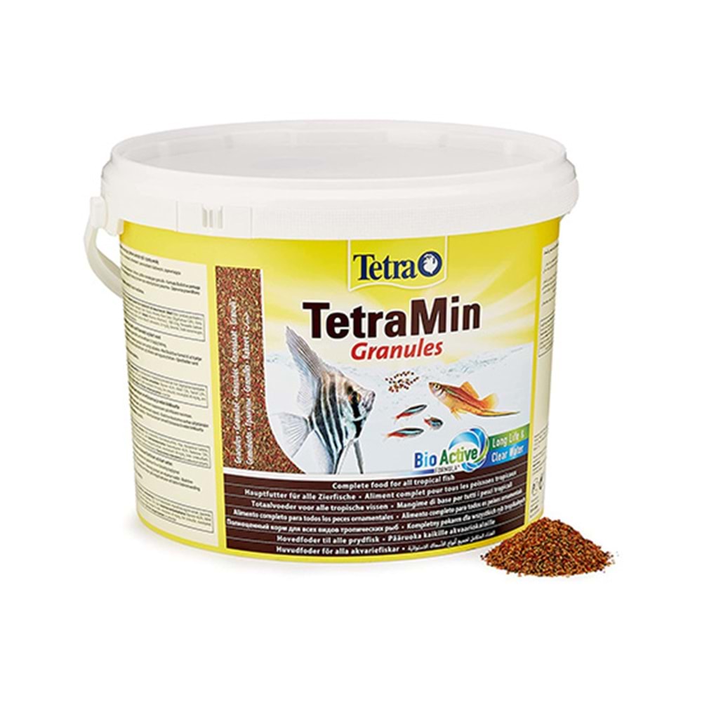 TETRAMIN GRANULES KOVA BALIK YEMİ 10 LT (4200 GR)