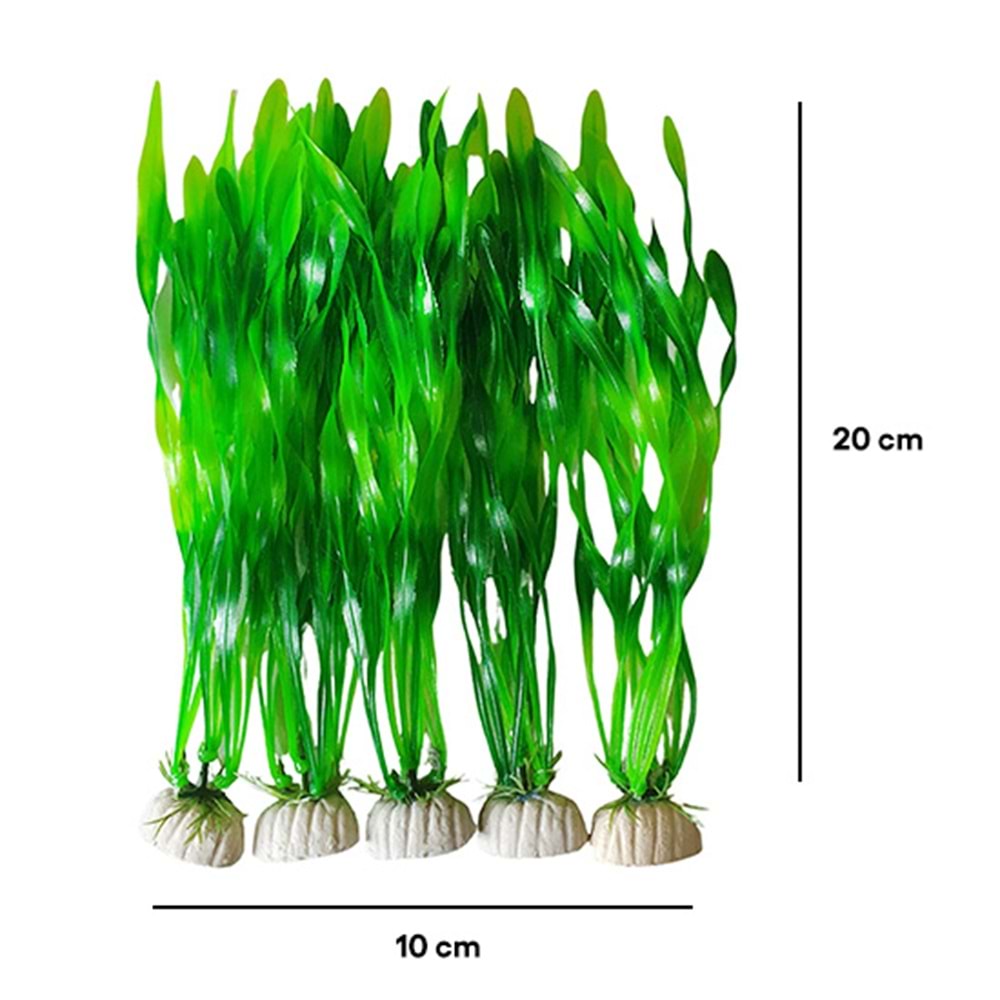 BONİSA PLASTİK BİTKİ 5 Lİ PAKET BNS-3491 ( 10 x 20 CM )