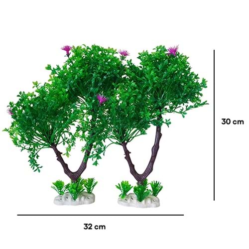 BONİSA PLASTİK BİTKİ 2 Lİ PAKET BNS-8201 ( 32 x 30 CM )