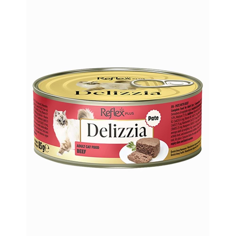 REFLEX PLUS 85 GR DELIZZA KIYILMIŞ PATE YETİŞKİN KEDİ DANA ETLİ